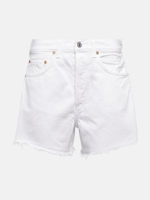 Shorts en jean taille haute Citizens Of Humanity blanc