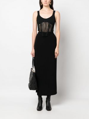 Midi sukně Norma Kamali černé