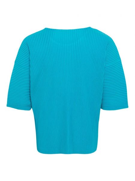 Koszulka plisowana Homme Plisse Issey Miyake niebieska