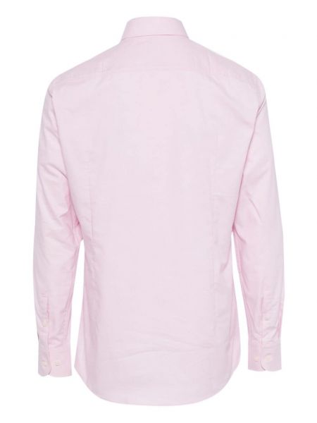 Klasisks kokvilnas krekls Boss rozā