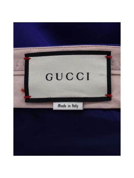 Falda de lana retro Gucci Vintage azul