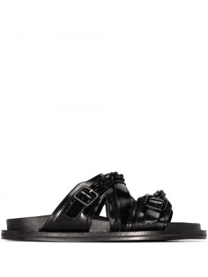 Kožené sandále Simone Rocha čierna