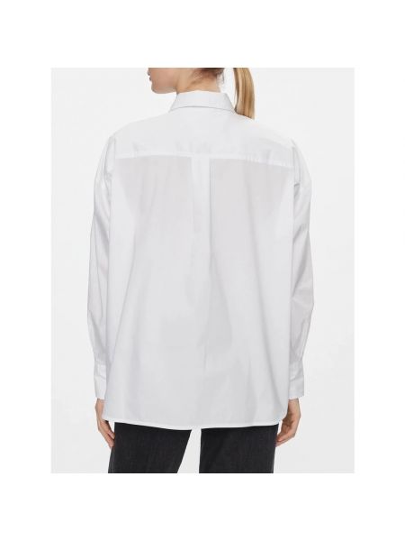 Camisa de algodón clásica oversized Tommy Hilfiger blanco