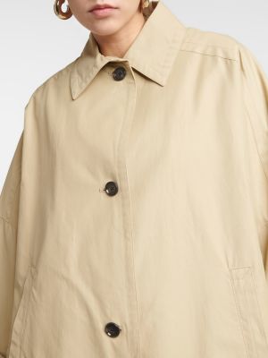 Oversized krátký kabát Totême béžová