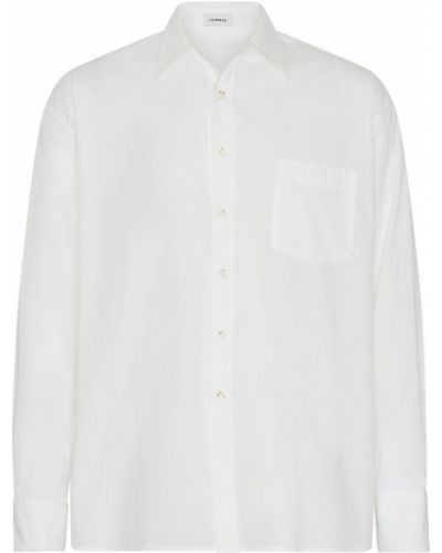 Voľná bavlnená košeľa Commas biela
