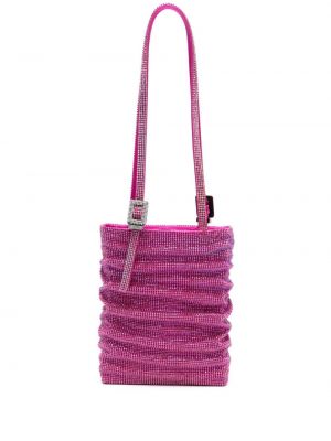 Τσάντα shopper με πετραδάκια Benedetta Bruzziches ροζ