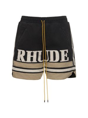 Pantalones cortos con bordado de algodón Rhude