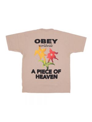 Koszulka Obey beżowa