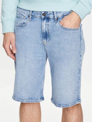 Shorts en jean large Calvin Klein bleu