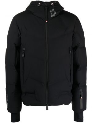 Dūnu jaka ar kapuci Moncler Grenoble melns