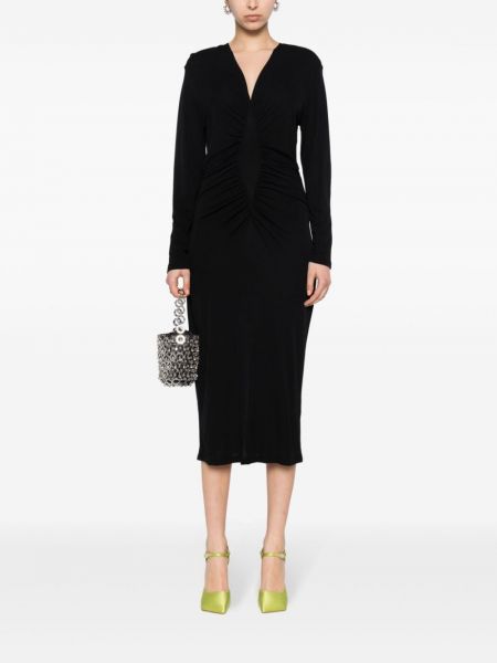 Robe mi-longue Dvf Diane Von Furstenberg noir