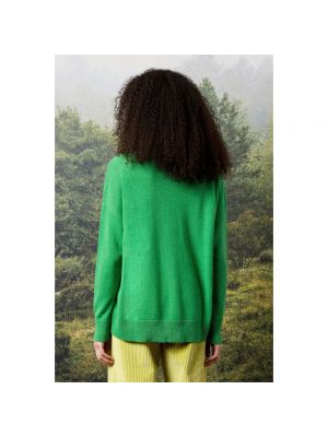 Jersey de cachemir de tela jersey Massimo Alba verde