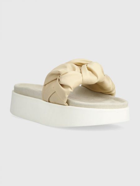 Papuci cu model floral cu platformă Inuikii bej
