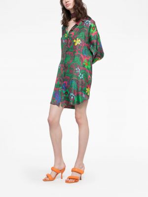 Marškininė suknelė su paisley raštu Az Factory žalia