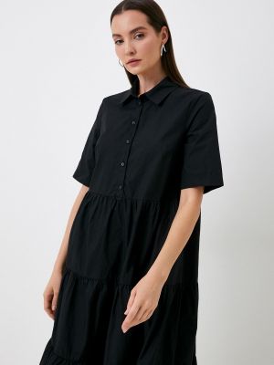 Платье-рубашка Ostin черное