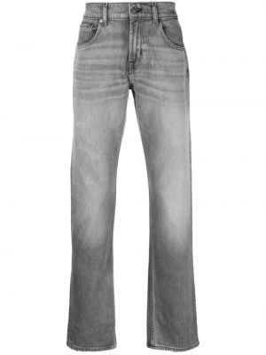 Jean droit 7 For All Mankind gris