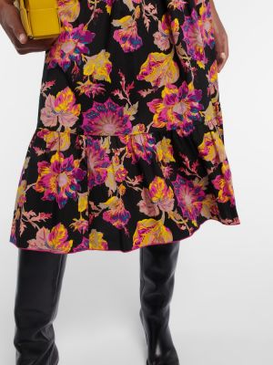 Květinové bavlněné midi šaty Diane Von Furstenberg