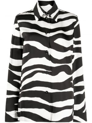 Košulja s printom sa zebra printom Jil Sander