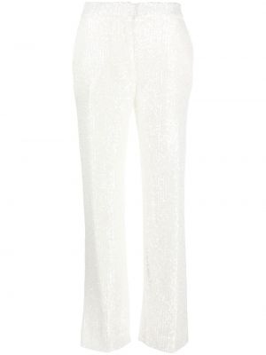 Kalhoty s flitry Claudie Pierlot bílé