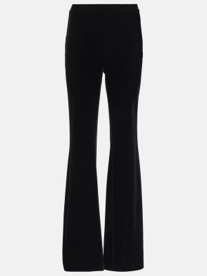 Бархатные брюки Diane Von Furstenberg черные