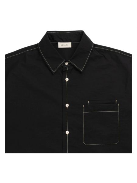 Camisa manga corta con bolsillos Lemaire negro