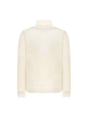 Jersey cuello alto de lana de lana merino de tela jersey Roberto Collina beige