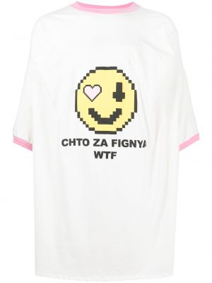 T-shirt mit print Natasha Zinko weiß