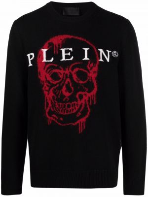 Pull en tricot Philipp Plein noir
