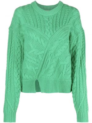 Vlnený sveter The Garment zelená