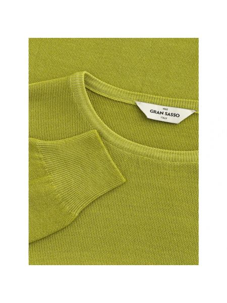 Jersey de tela jersey de cuello redondo Gran Sasso verde