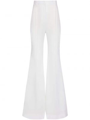 Pantalon taille haute large Nina Ricci blanc