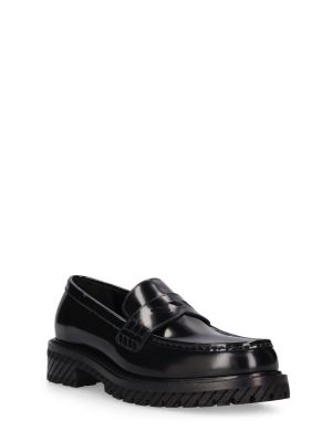 Pantofi loafer din piele Off-white negru
