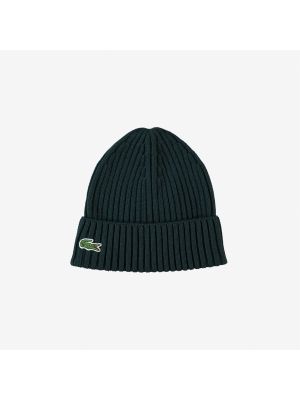 Зеленая шапка Lacoste