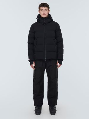 Pernata prošivena skijaška jakna Moncler Grenoble crna