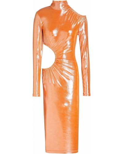 Платье Rotate Birger Christensen, оранжевое