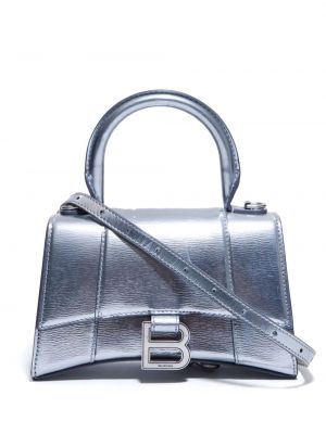 Δερμάτινη τσάντα Balenciaga Pre-owned ασημί