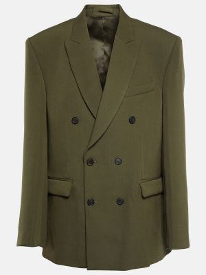 Blazer de lana Wardrobe.nyc verde