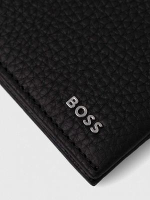 Bőr pénztárca Boss fekete