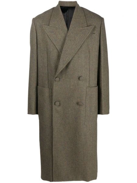 Μάλλινο παλτό με μοτίβο ψαροκόκαλο Givenchy