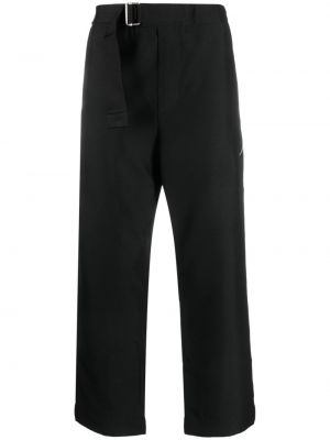 Pantalon en coton à boucle Oamc noir