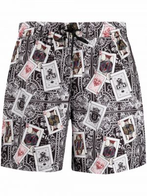 Trykt shorts Billionaire hvit