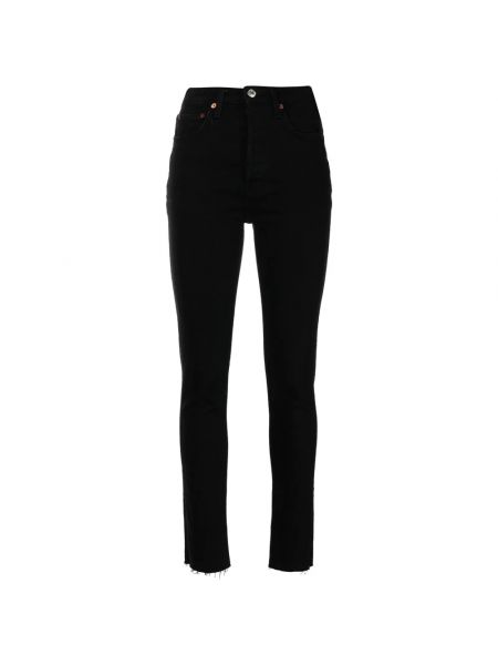 Czarne jeansy skinny Re/done