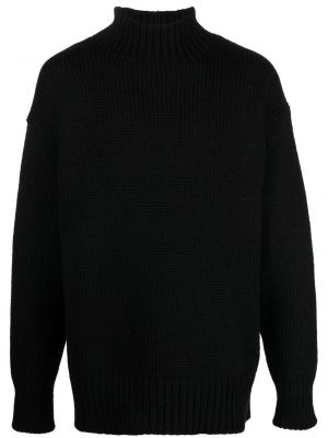 Mohair ull lang genser Jil Sander svart