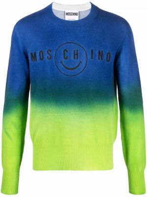 Pullover mit stickerei mit farbverlauf Moschino