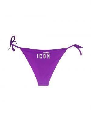 Bikini à imprimé Dsquared2 violet