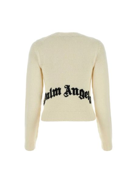Jersey de lana de tela jersey Palm Angels beige