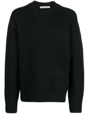Pull en tricot avec manches longues Acne Studios noir