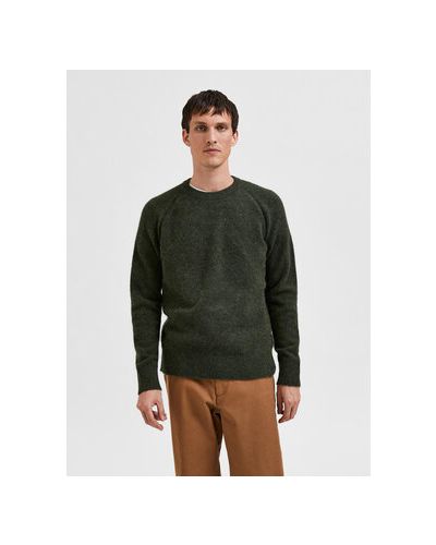 Pulover Selected Homme verde