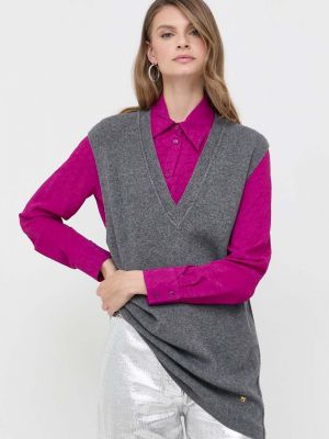 Vlněný svetr Pinko šedý