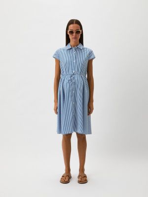 Платье-рубашка Pietro Brunelli Milano голубое